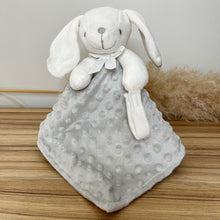 Charger l&#39;image dans la galerie, Doudou personnalisé lapin gris
