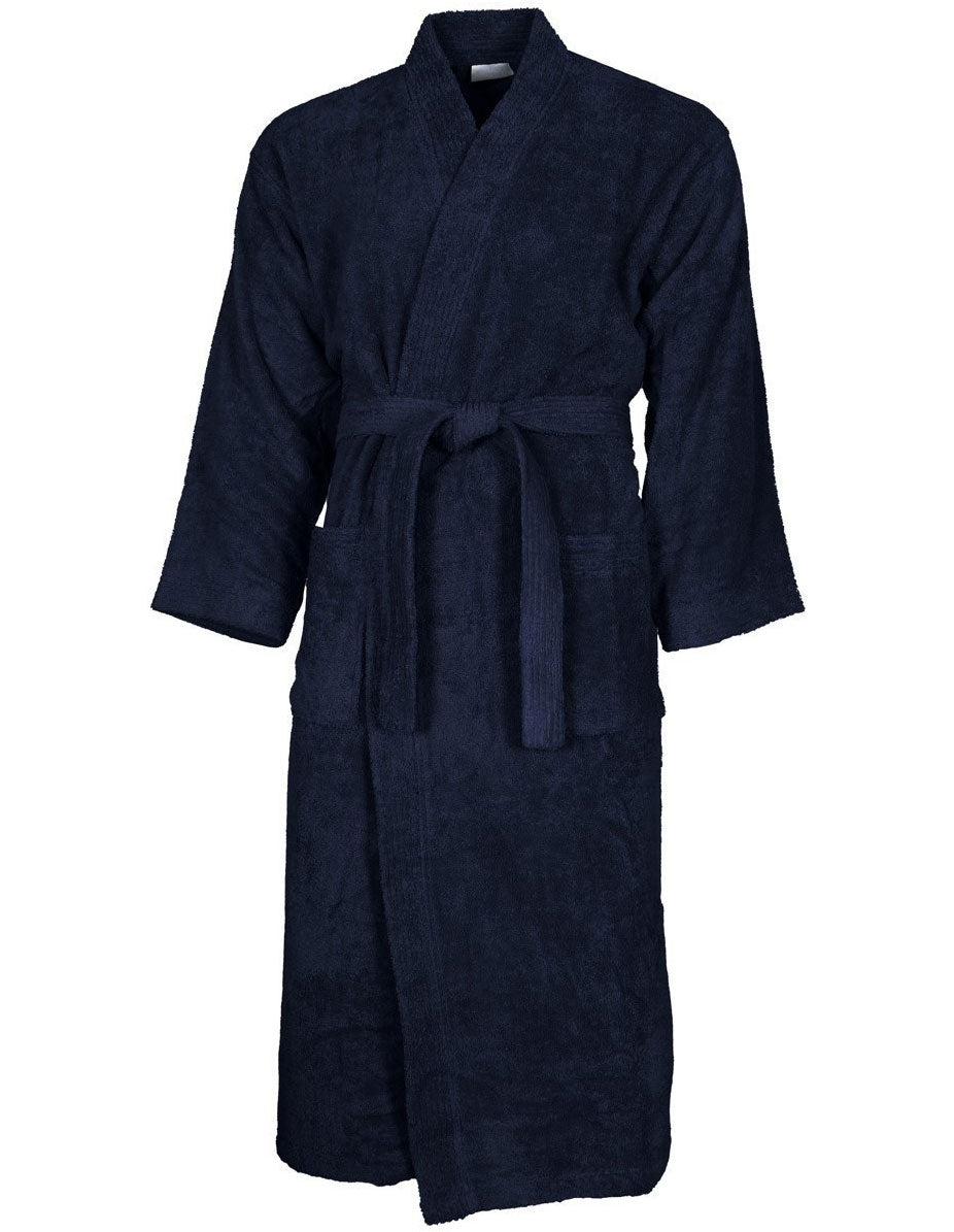 Peignoir de bain coton col kimono personnalisé