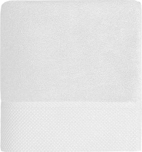 Serviette de toilette bordure nid d'abeille 50 x 100 cm personnalisée